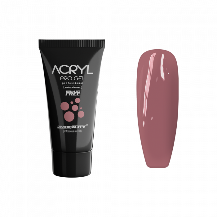 Acryl Pro Gel Natural Cover - HEMA Mentes Akrilzselé - Tubusos (15g)