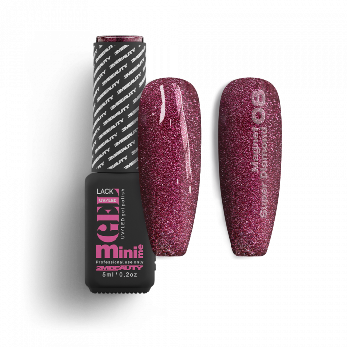 Gel Lack - Magnet Super Diamond 08 - HEMA Mentes (5ml - mini me)