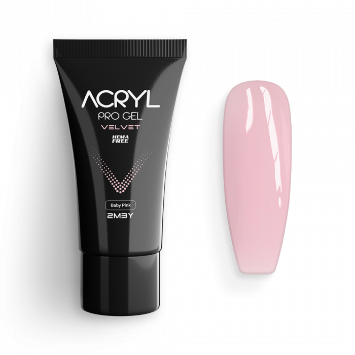 Acryl Pro Gel Velvet - Baby Pink - HEMA Mentes Akrilzselé (30g)