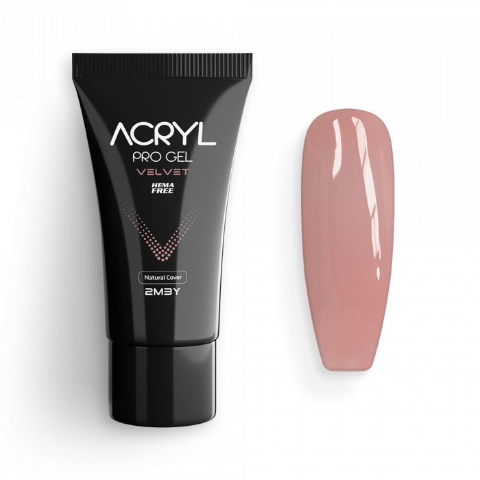Acryl Pro Gel Velvet - Natural Cover - HEMA Mentes Akrilzselé (30g)
