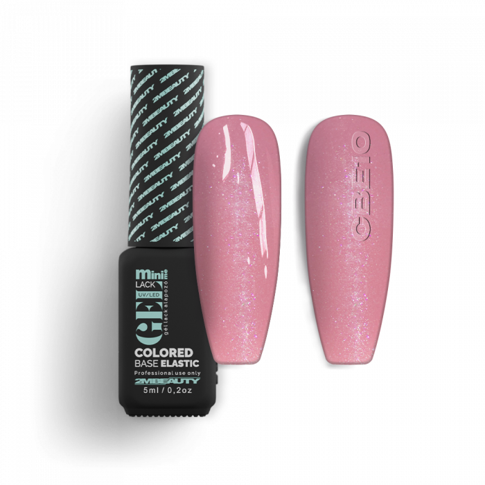 Gel Lack - Colored Base Elastic Shimmer CBE10 - HEMA Mentes (5ml - mini me)