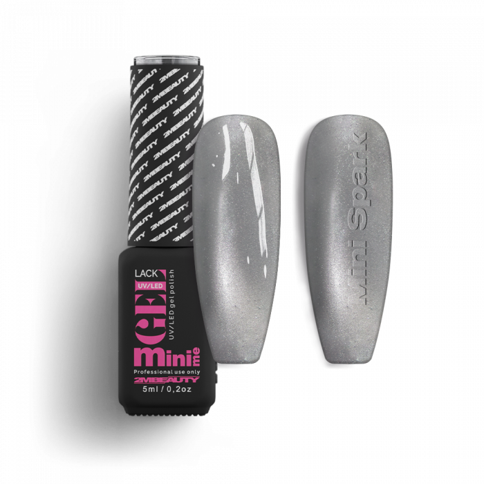 Gel Lack - Magnet Effect White - Mini Spark - HEMA Mentes (5ml - mini me)
