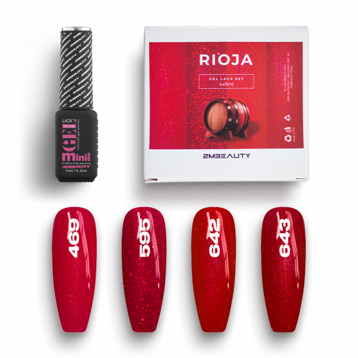 Gel Lack - Rioja Set - HEMA Mentes (4 x 5 ml)