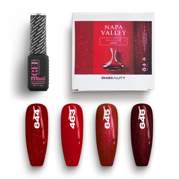 Gel Lack - Napa Valley Set - HEMA Mentes (4 x 5 ml)