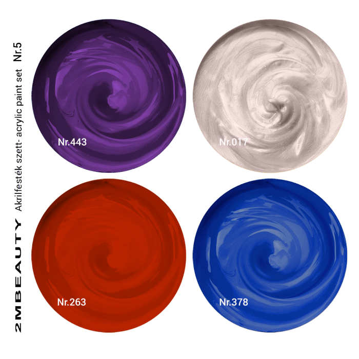 Akrilfesték szett Nr.5 (4 * 5ml)