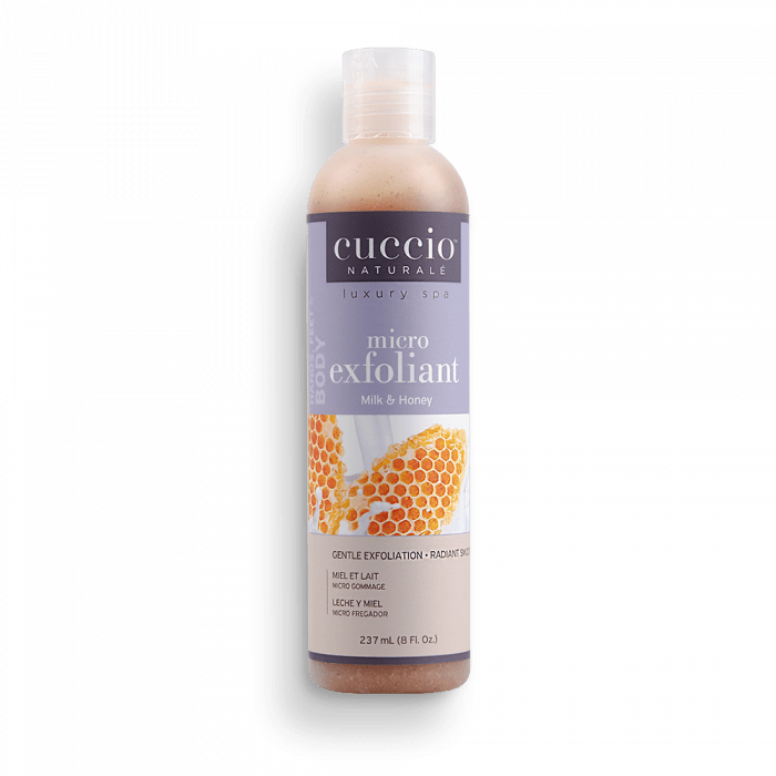 Cuccio Mikroszemcsés Bőrradír Tejjel és Mézzel - Micro Exfoliant Daily Skin Polisher Milk & Honey (237 ml)