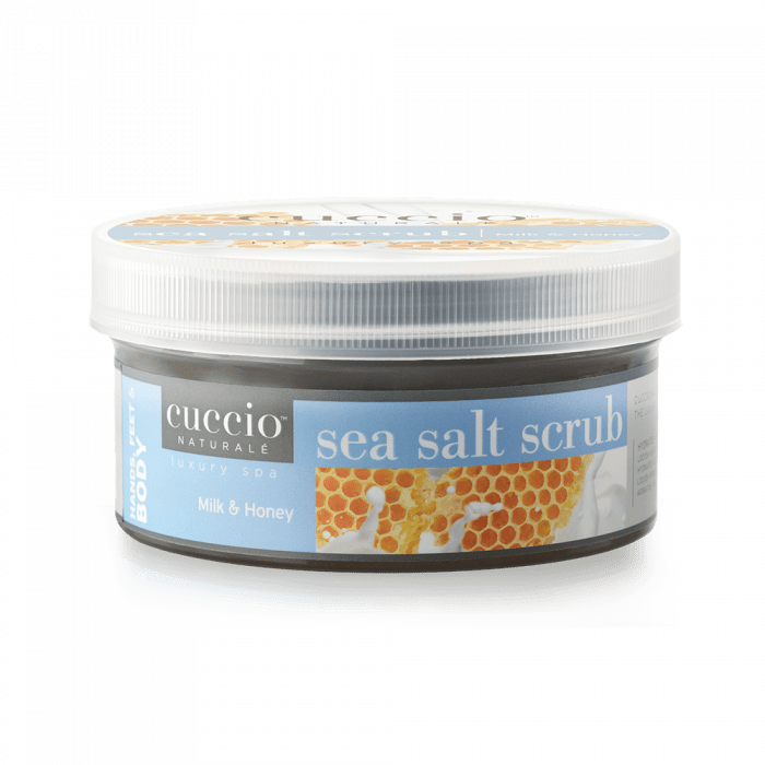 Cuccio Tengeri Sós Bőrradír Tejjel és Mézzel - Sea Salt Scrub Milk & Honey (553 g)