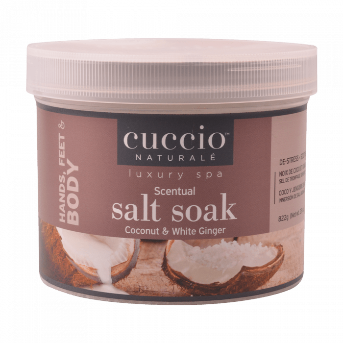 Cuccio Tengeri Sófürdő Kókusszal és Fehér Gyömbérrel - Scentual Salt Soak Coconut & White Ginger (822 g)